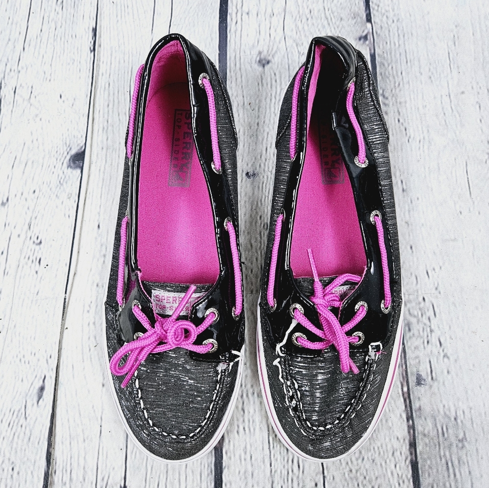 SPERRY TOP-SIDER | SeaBright metallic thread slipon boat shoes